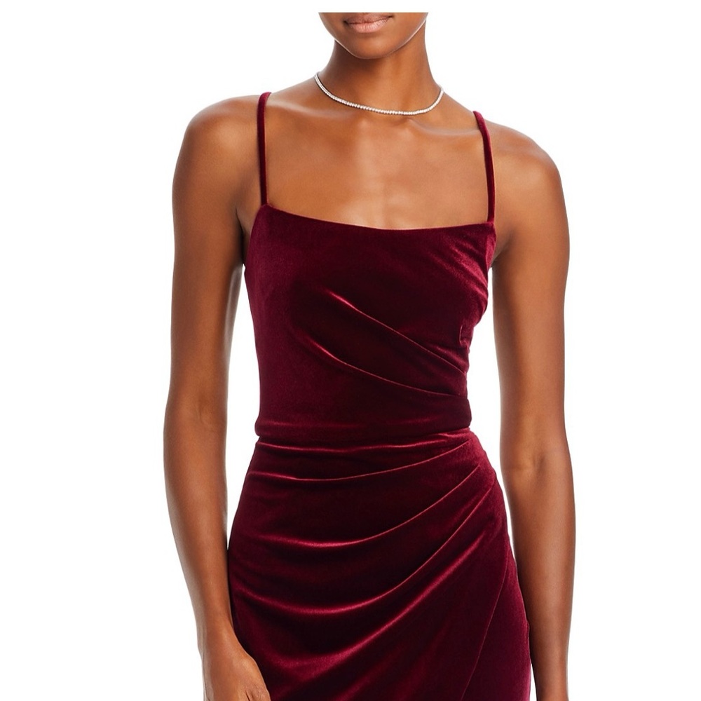 AQUA Velvet cocktail dress